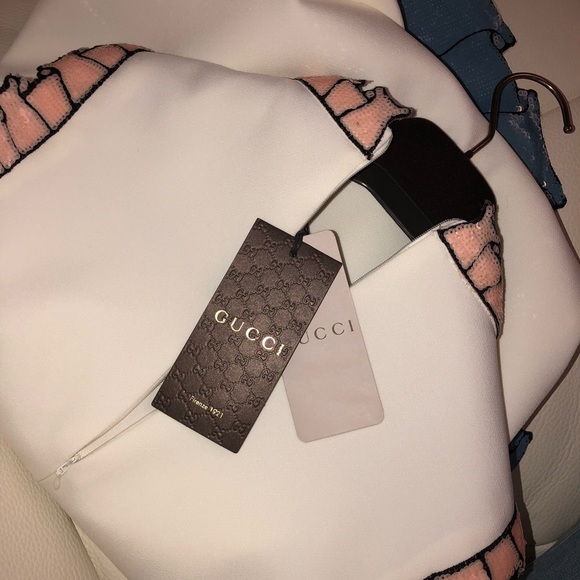 Gucci white sequin bow dress womens - Picture 5 of 7